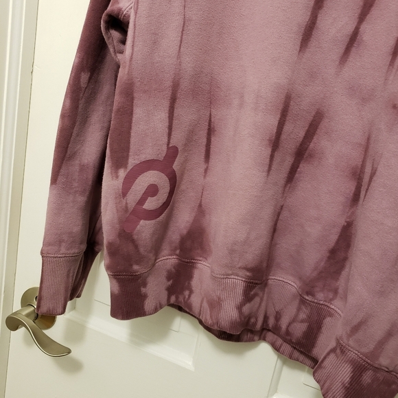 Spiritual Gangster x Peloton Purple Tie-Dye Raglan Crewneck Sweatshirt Medium - Picture 8 of 10